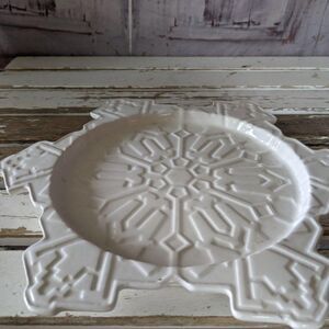 Dept 56 snowflake plate 45665 RARE‎ 10″